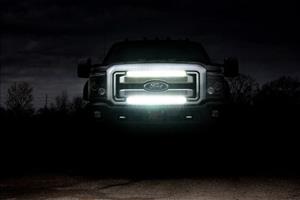 LED Light Kit Grill Mount 30 Inch Black Single Row Ford F-250/F-350 Super Duty (11-16) Rough Country