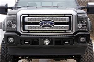 LED Light Kit Grill Mount 30 Inch Black Single Row Pair Ford F-250/F-350 Super Duty (11-16) Rough Country