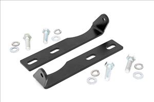 LED Light Kit Bumper Mount 20 Inch Black Dual Row White DRL Jeep Grand Cherokee WK2 (11-20) Rough Country