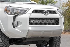 LED Light Kit Bumper Mount 30 Inch Black Dual Row Toyota 4Runner (14-20) Rough Country