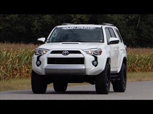 Toyota 4Runner 2 Inch LED Lower Windshield Ditch Kit Black Series w/Cool White DRL For 14-Pres 4Runner Rough Country