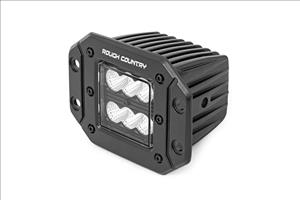 2 Inch Black Series LED Light Pods Spot Flush Mount Rough Country
