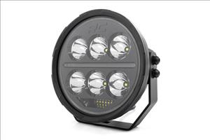 Black Series Halo LED Light Pair White/Amber DRL 6.5 Inch Round Rough Country