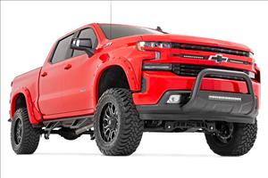 LED Light Kit Grille Mount 10 Inch Black Slimline Pair Chevy Silverado 1500 (19-22) Rough Country