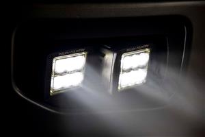 LED Light Kit Fog Mount Dual 2 Inch Black Pairs Spot Ford F-150 (15-17) Rough Country