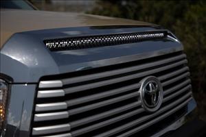 LED Light Kit Hood Bulge 40 Inch White/Amber Strip Toyota Tundra (14-21) Rough Country