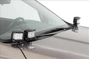 Subaru 2-inch LED Lower Windshield Ditch Kit 14-18 Forester Cool White DRL Rough Country