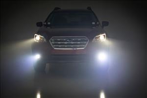 Subaru Led Fog Light Kit Black Series Spot Beam For 15-19 Outback Rough Country