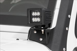2 Inch Black Series LED Light Pods Spot Square Rough Country