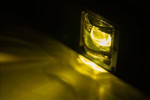 2 Inch Black Series LED Light Pods SAE Fog Yellow Rough Country