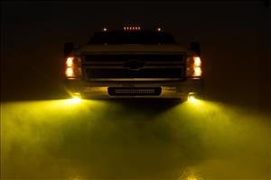 2 Inch Black Series LED Light Pods SAE Fog Yellow Rough Country