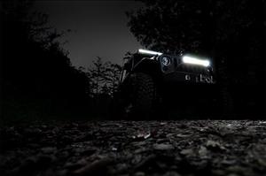 20 Inch Chrome Series LED Light Bar Dual Row Amber DRL Rough Country
