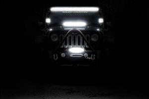 50 Inch Black Series LED Light Bar Dual Row Amber DRL Rough Country