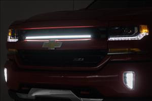 LED Light Kit Grille Mount 30 Inch DRL Chevy Silverado 1500 (16-18) Rough Country