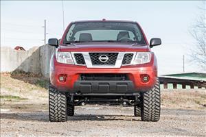 LED Light Kit Fog Mount 2 Inch Black Pair Spot Nissan Frontier (05-20) Rough Country