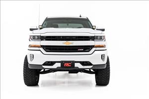 LED Ditch Light Kit 2in Black Pair Amber DRL Silverado/Sierra 1500 (14-18 & Classic) Rough Country