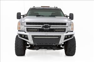 LED Light Kit Ditch Mount 3 Inch OSRAM Wide Chevy 1500 & Silverado/Sierra 2500HD/3500HD (07-14) Rough Country