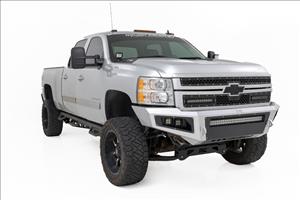 LED Light Kit Ditch Mount 3 Inch OSRAM Wide Chevy 1500 & Silverado/Sierra 2500HD/3500HD (07-14) Rough Country