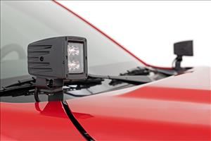 LED Light Kit Ditch Mount 3 Inch OSRAM Wide Nissan Frontier (22-26) Rough Country