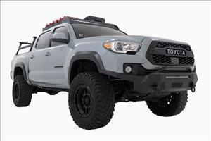 LED Light Kit Ditch Mount Black Series Round 3.5 Inch Amber DRL Toyota Tacoma (16-23) Rough Country