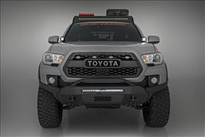 LED Light Kit Ditch Mount Black Series Round 3.5 Inch Amber DRL Toyota Tacoma (16-23) Rough Country