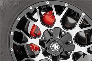Caliper Covers Front and Rear Red Silverado/Sierra 2500HD/3500HD (20-26) Rough Country