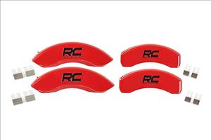 RC Caliper Cover Red Mechanical RR Brakes 15-20 Ford F-150 2WD/4WD Rough Country