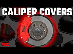 Caliper Cover Red Jeep Gladiator JT/Wrangler 4XE/Wrangler JL (18-23) Rough Country