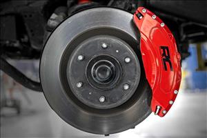 Caliper Covers Front and Rear Red Toyota Tundra 2WD/4WD (2022-2026) Rough Country