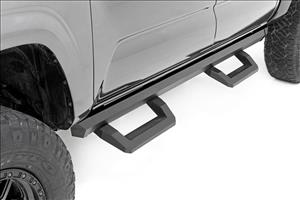 SR2 Adjustable Aluminum Steps Double Cab 05-22 Toyota Tacoma Rough Country