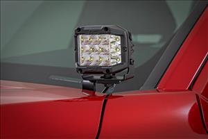 LED Light Kit Ditch Mount 3 Inch OSRAM Wide Toyota Tacoma 2WD/4WD (24-26) Rough Country