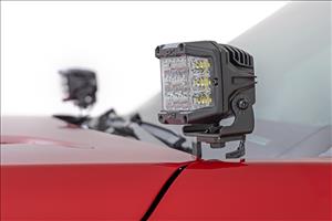 LED Light Kit Ditch Mount 3 Inch OSRAM Wide Toyota Tacoma 2WD/4WD (24-26) Rough Country