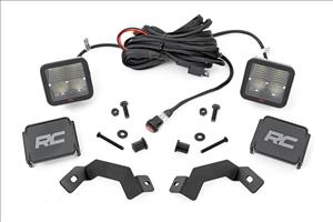 LED Light Kit Ditch Mount 2 Inch Spectrum Pair Spot Toyota Land Cruiser (24-26) Rough Country