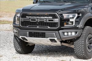 30 Inch Black Series LED Light Bar Curved Single Row Cool White DRL Rough Country
