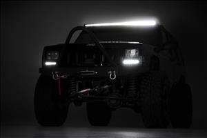 50 Inch Black Series LED Light Bar Curved Single Row Rough Country