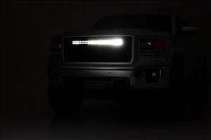 30 Inch Chrome Series LED Light Bar Curved Dual Row Cool White DRL Rough Country