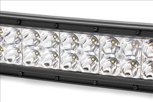 50 Inch LED Light Bar Curved Dual Row Chrome Series with White DRL Rough Country