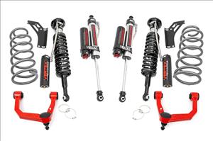 3 Inch Lift Kit Upper Control Arms RR Coils Vertex Red Toyota 4Runner (10-24) Rough Country