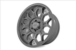 77 Series Wheel One-Piece Gunmetal Gray 20x9 6x135 0mm Rough Country
