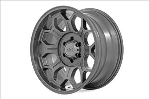 77 Series Wheel One-Piece Gunmetal Gray 20x9 6x135 -12mm Rough Country