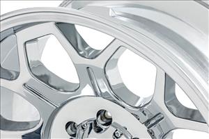77 Series Wheel One-Piece Chrome 22x12 8x170 -44mm Rough Country