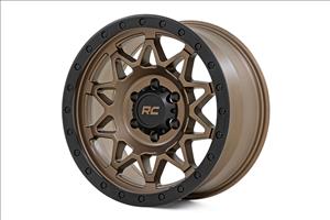 78 Series Wheel Simulated Beadlock Bronze/Black 17x8.5 5x5 +0mm Rough Country