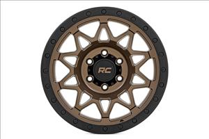 78 Series Wheel Simulated Beadlock Bronze/Black 18x9 6x5.5 +0mm Rough Country