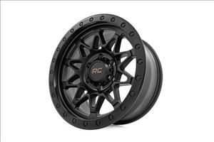 78 Series Wheel Simulated Beadlock Black 18x9 5x5 0mm Rough Country