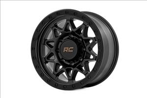78 Series Wheel Simulated Beadlock Black 18x9 8x6.5 -12mm Rough Country