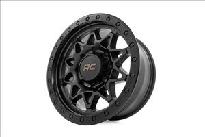 78 Series Wheel Simulated Beadlock Black 18x9 8x170 -12mm Rough Country