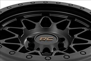 78 Series Wheel Simulated Beadlock Black 18x9 5x5.5 -12mm Rough Country