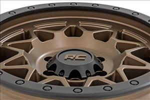 78 Series Wheel Simulated Beadlock Bronze/Black 18x9 5x5 -12mm Rough Country