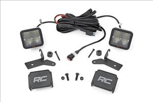 LED Light Kit Hinge Mount 2 Inch Spectrum Pair Jeep Gladiator JT/Wrangler JL (18-26) Rough Country