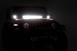 LED Light Kit Cowl Mount 2 Inch Spectrum Pair Jeep Gladiator JT/Wrangler JL (18-26) Rough Country